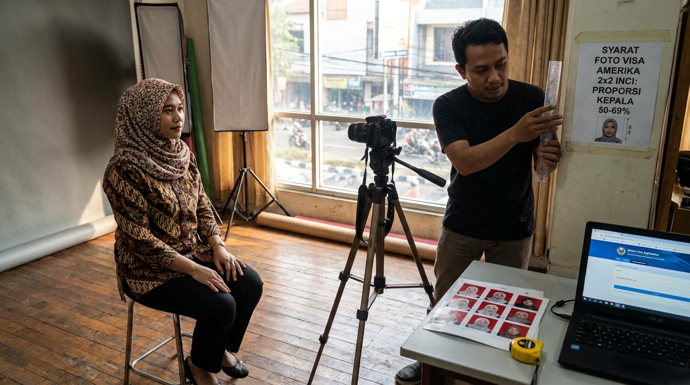 Standar Foto Visa Amerika 2x2: Mengapa Detail Geometris Menentukan Kelulusan di 2026