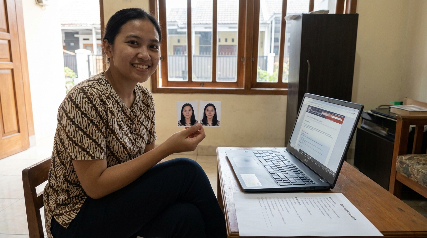 Supporting image showing the final accepted-looking result described in "Hindari Kesalahan Ini agar Lolos Verifikasi".