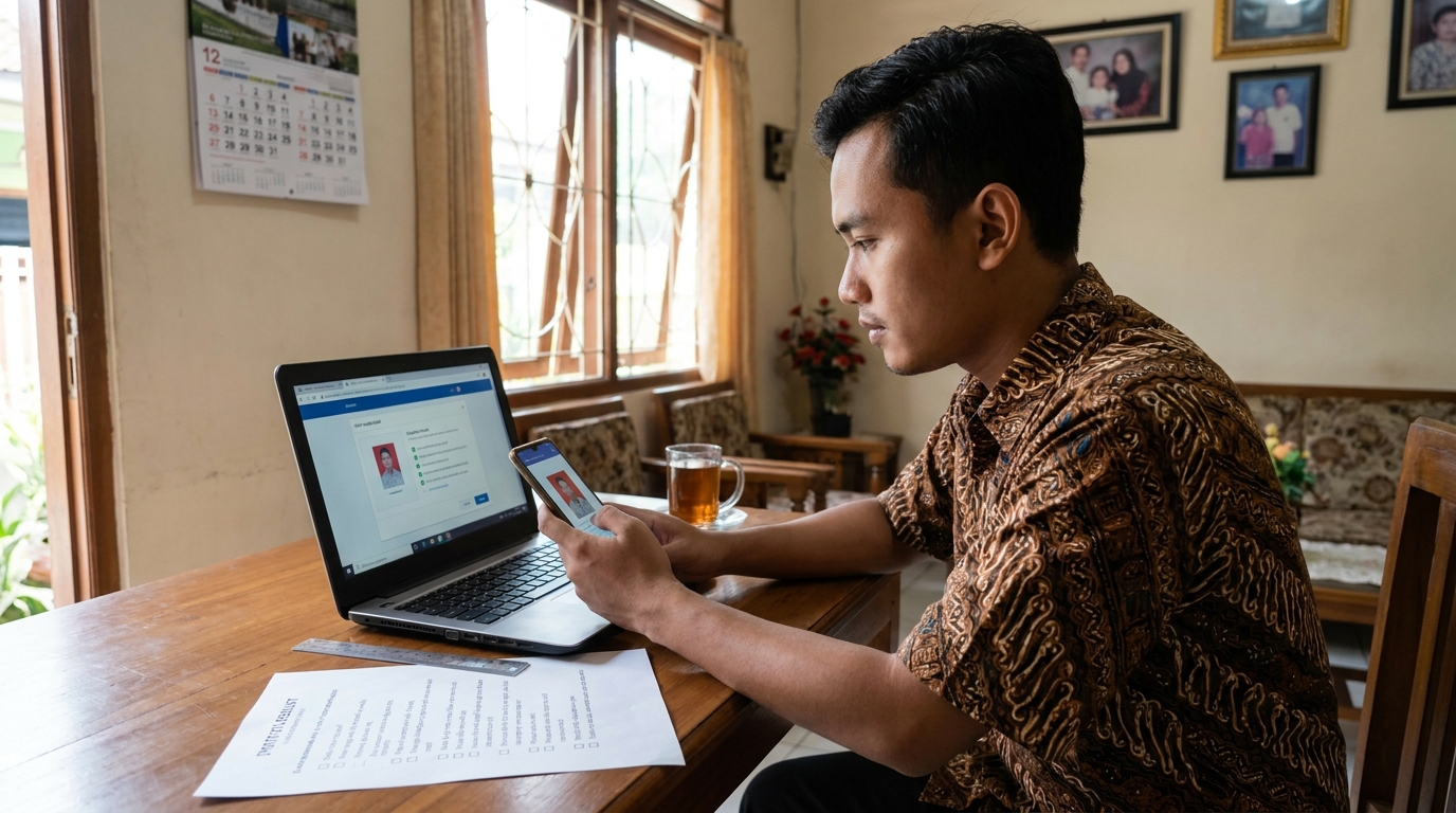 Supporting image that visualizes the requirements, checklist, or technical standards from "Checklist Persiapan Sebelum Mengunggah".