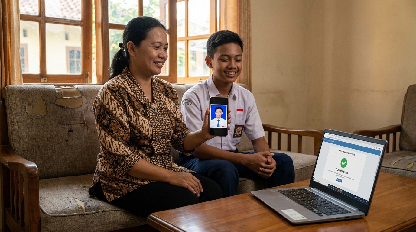 Supporting image showing the final accepted-looking result described in "Menyelesaikan Urusan Foto Tanpa Drama Deadline".