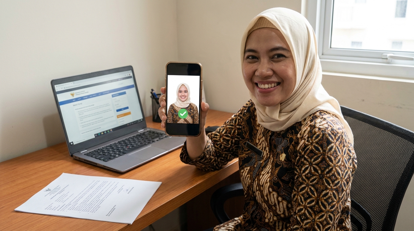 Supporting image showing the final accepted-looking result described in "Kesalahan Umum yang Menghambat Verifikasi".
