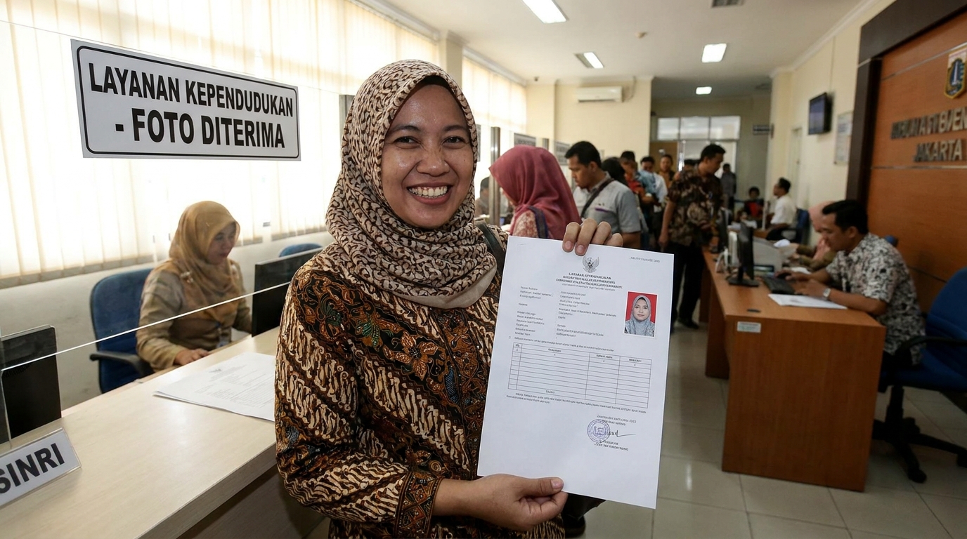 Supporting image showing the final accepted-looking result for edit pas foto ai aman.