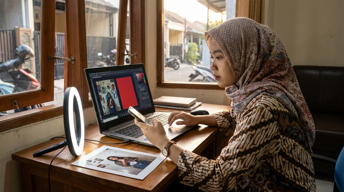Supporting image showing the main action or workflow from "Cara Memperbaiki Background yang Tidak Sesuai".