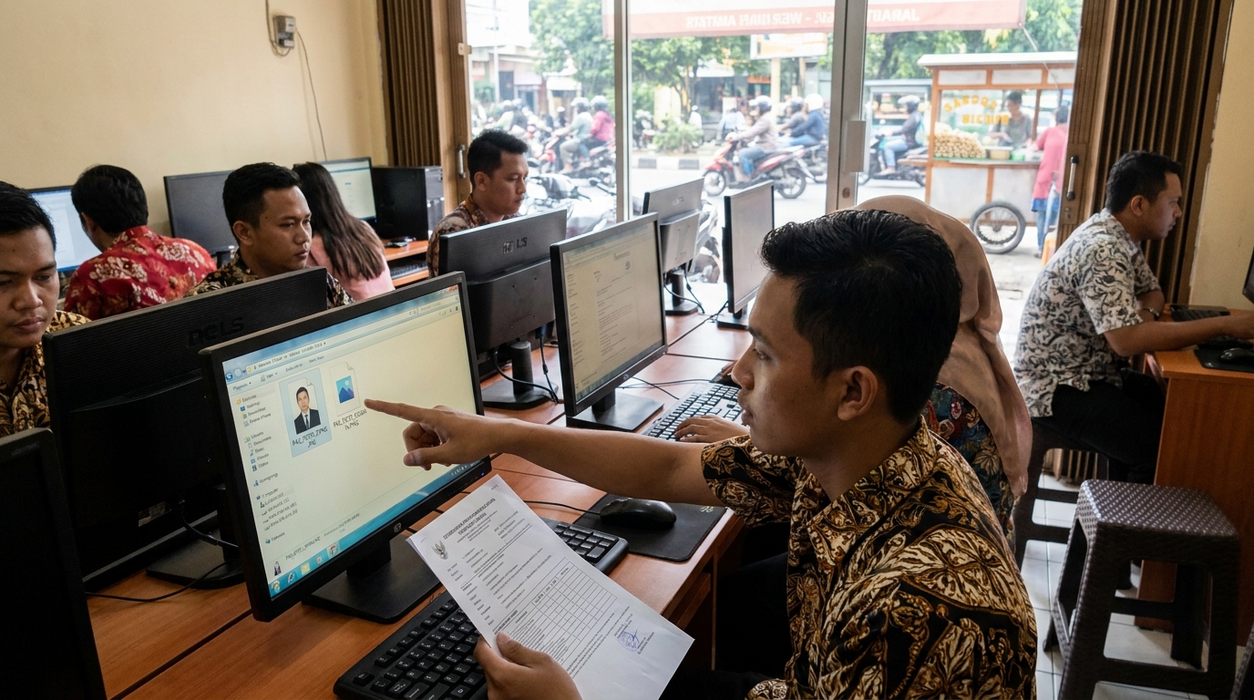 Hero image showing the broader real-world context for format file pas foto digital, inspired by the section "JPG vs PNG: Mana yang Lebih Aman?".