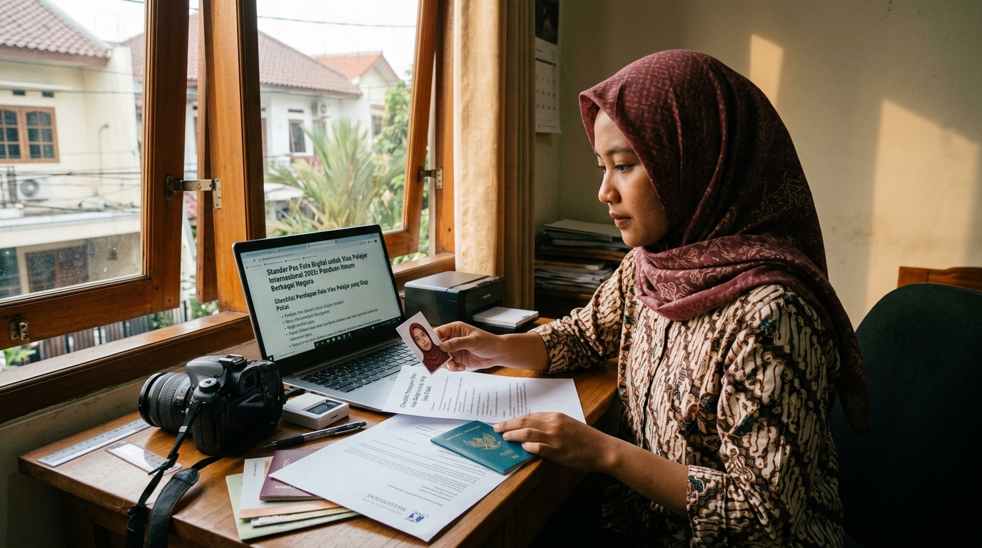 Hero image showing the broader real-world context for pas foto visa pelajar internasional, inspired by the section "Checklist Persiapan Foto Visa Pelajar yang Siap Pakai".