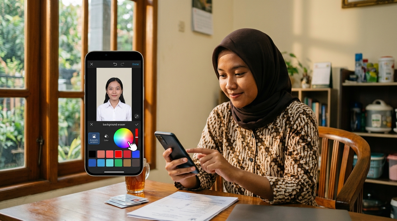 Panduan Praktis Mengganti Background Pas Foto Merah atau Biru di Ponsel Anda Tahun 2026