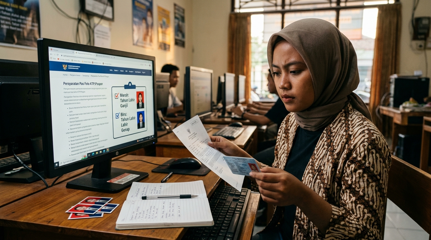 Supporting image that visualizes the requirements, checklist, or technical standards from "Mengapa Warna Background Pas Foto Itu Penting?".