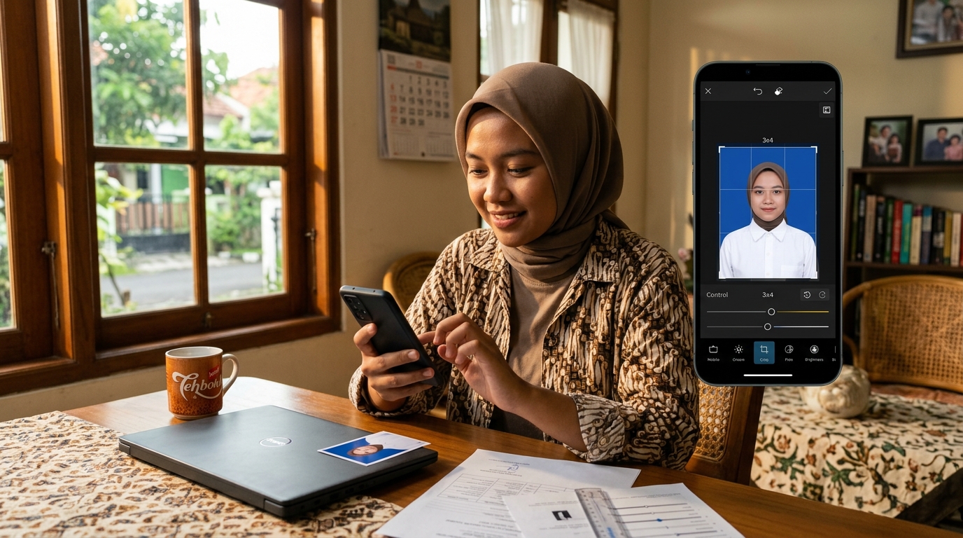 Cara Membuat Pas Foto Studio Kualitas Profesional dengan HP Anda di 2026