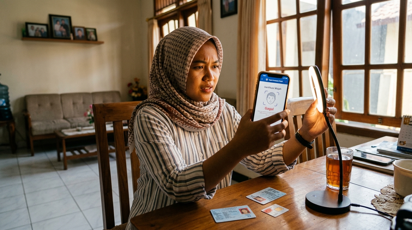 Supporting image showing the main action or workflow for verifikasi wajah sinar gagal.