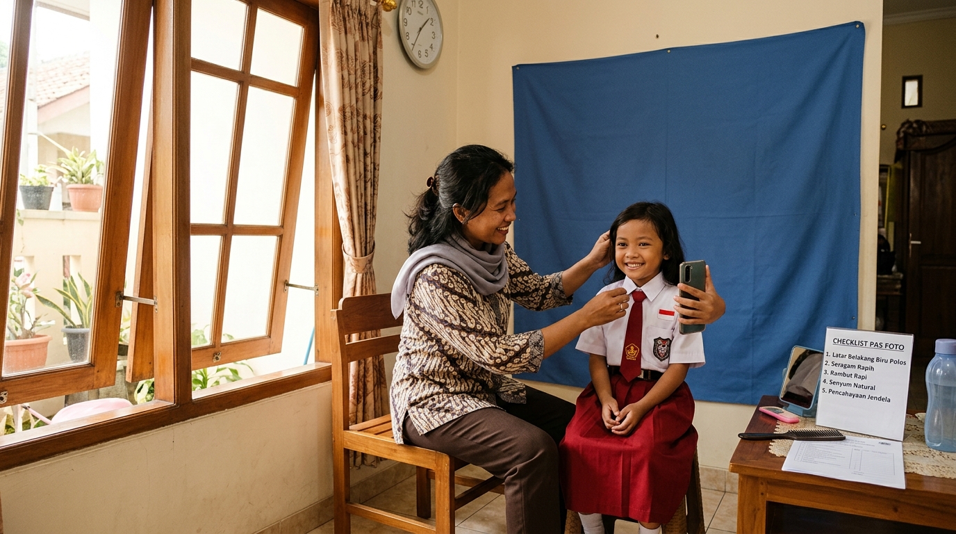 Supporting image that visualizes the requirements, checklist, or technical standards from "Tips Praktis Mengambil Foto Anak di Rumah".