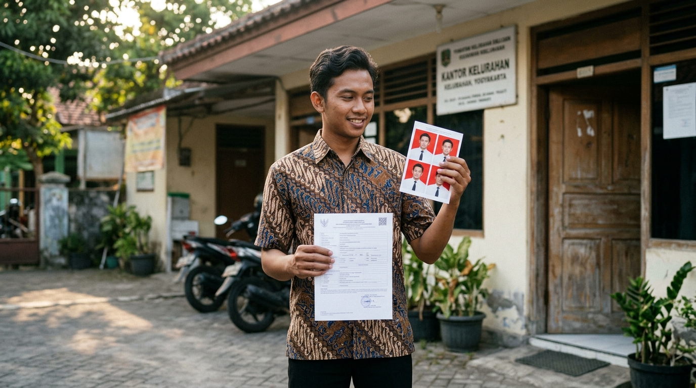 Supporting image showing the final accepted-looking result described in "Retouch Manual: Sentuhan Personal dan Tantangannya".