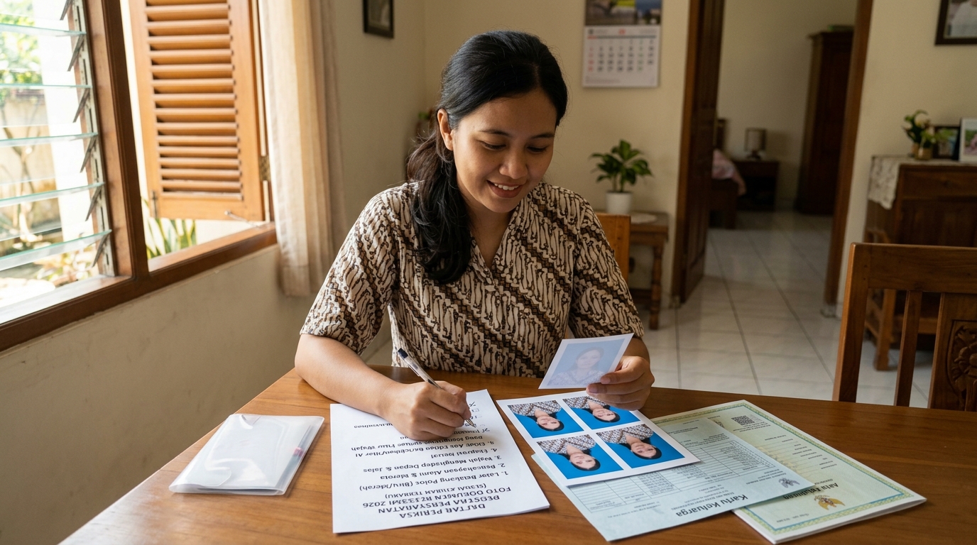 Supporting image that visualizes the requirements, checklist, or technical standards for legalitas foto ai dokumen.
