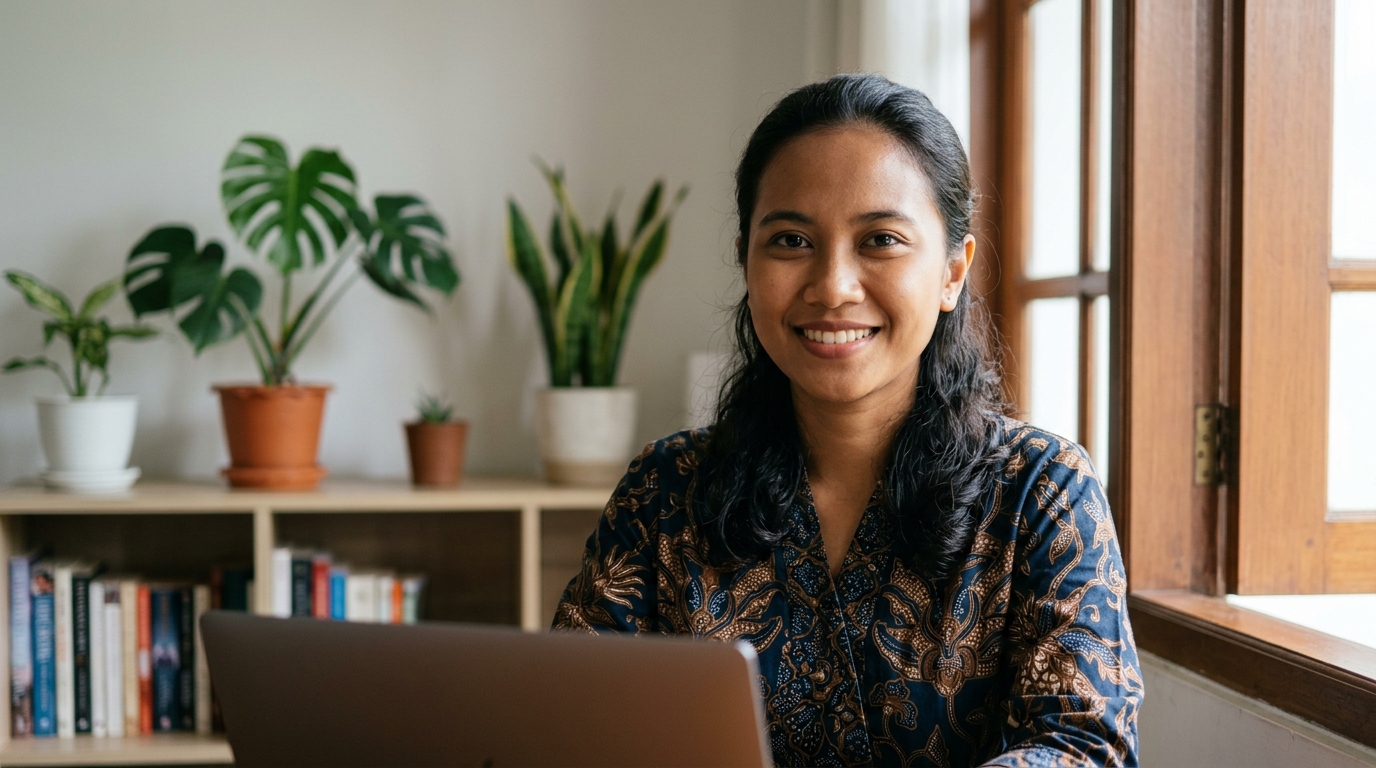 Supporting image showing the final accepted-looking result described in "Tips Pencahayaan dan Komposisi Agar Terlihat Profesional".