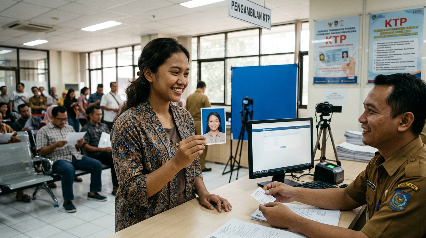 Supporting image showing the final accepted-looking result described in "Mengapa Foto KTP Sering Ditolak: Pahami Aturan Dasar Dukcapil 2026".