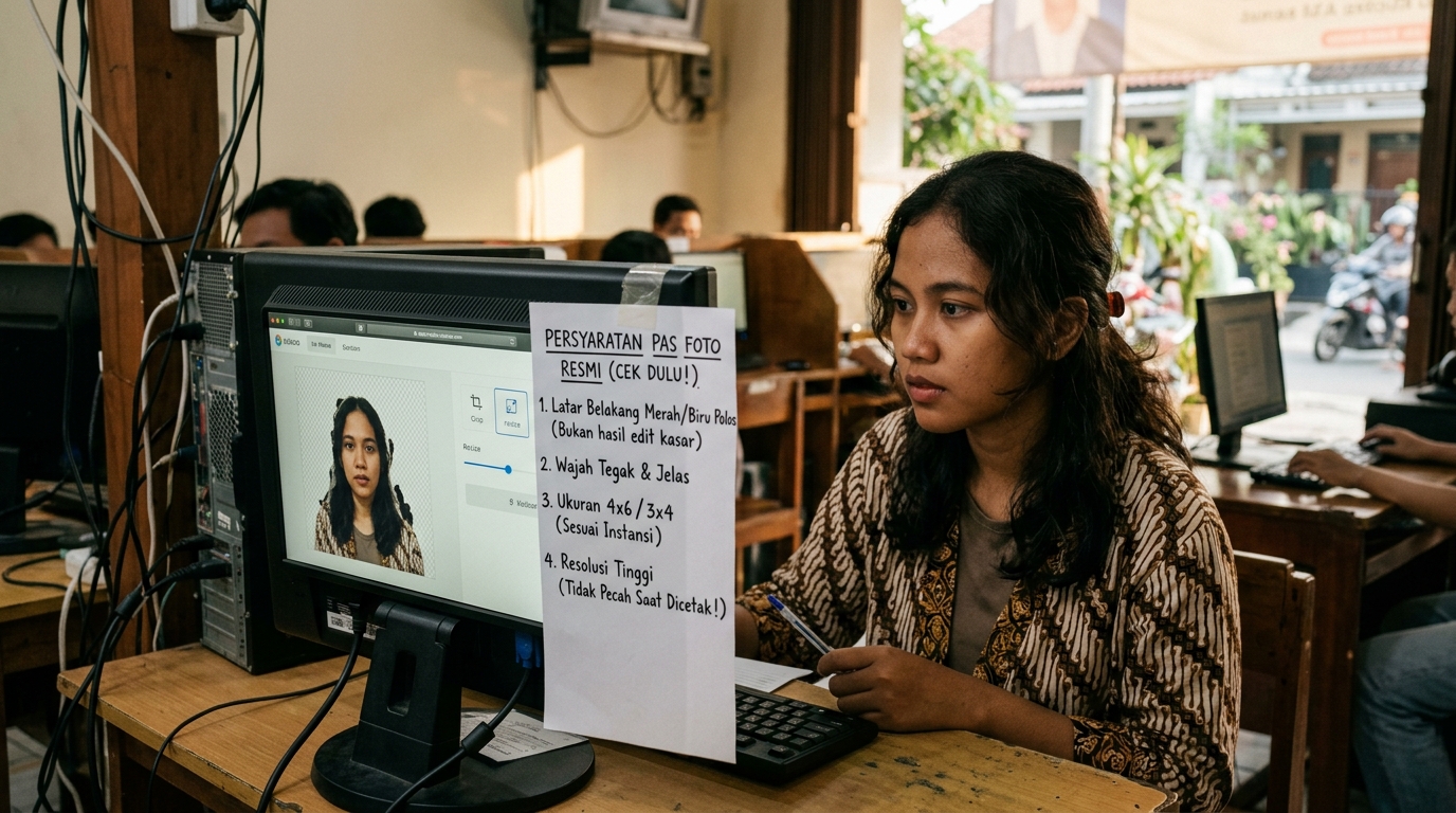 Supporting image that visualizes the requirements, checklist, or technical standards from "Aplikasi Pas Foto Online Gratis: Apa yang Bisa Anda Harapkan?".