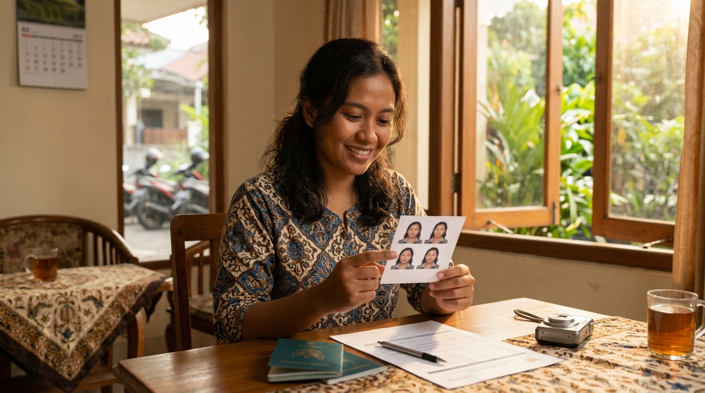 Supporting image showing the final accepted-looking result for foto visa schengen italia.