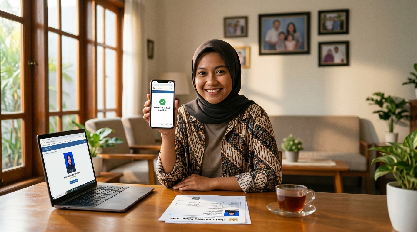 Supporting image showing the final accepted-looking result described in "Tips Tambahan untuk Kelancaran Proses Verifikasi Foto".