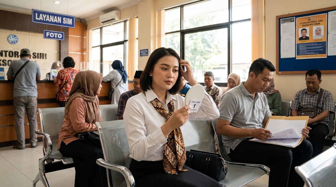 Hero image showing the broader real-world context for foto sim terbaru, inspired by the section "Navigasi Makeup dan Pakaian yang Tepat".