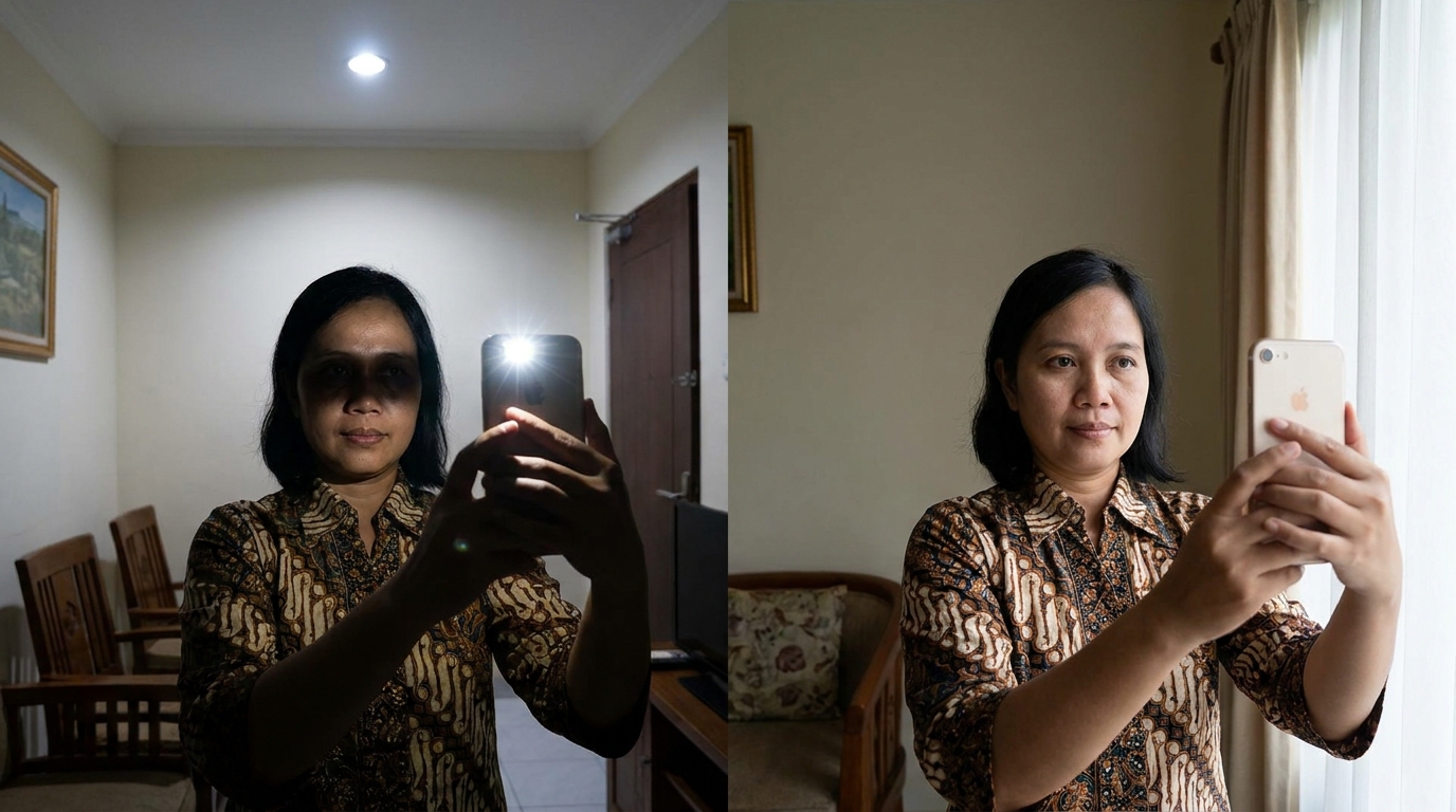 Supporting image showing a clear evaluation or comparison inspired by "Kesalahan Pencahayaan yang Harus Dihindari".