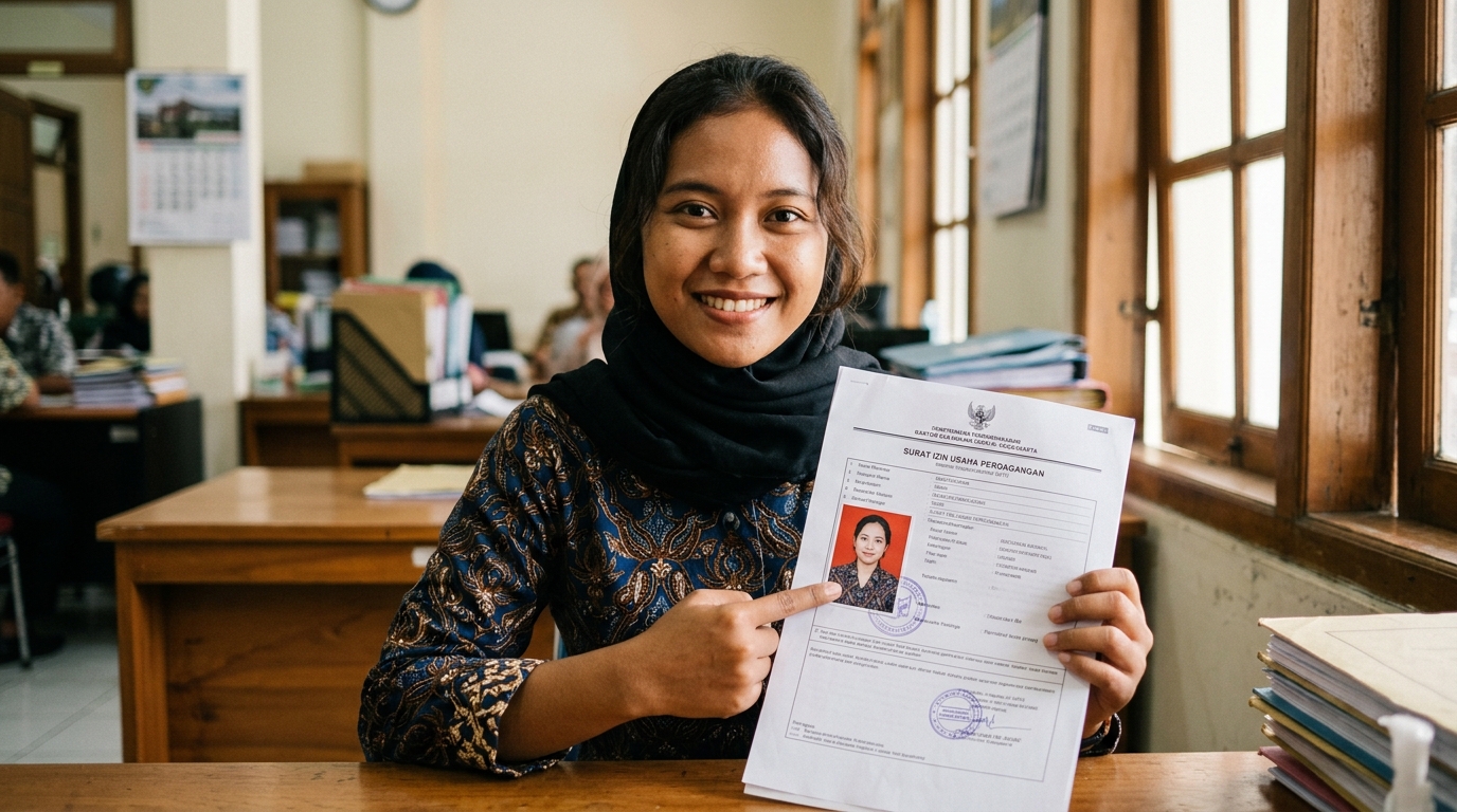 Supporting image showing the final accepted-looking result described in "Tips Memastikan Foto Anda Lolos Verifikasi".