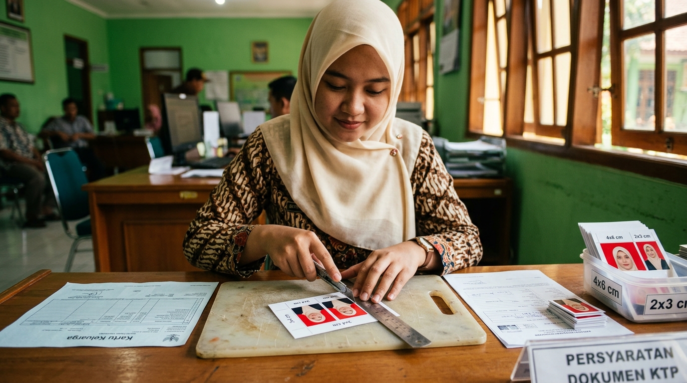 Supporting image that visualizes the requirements, checklist, or technical standards from "Memahami Ukuran Standar Pas Foto untuk Dokumen Resmi".