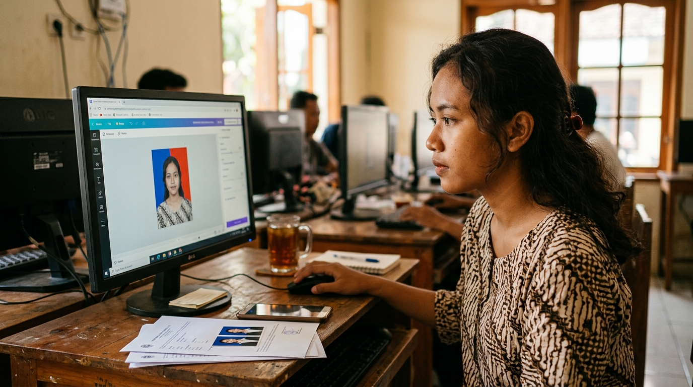 Mengubah Background Pas Foto Biru ke Merah: Panduan Lengkap untuk Dokumen Resmi 2026