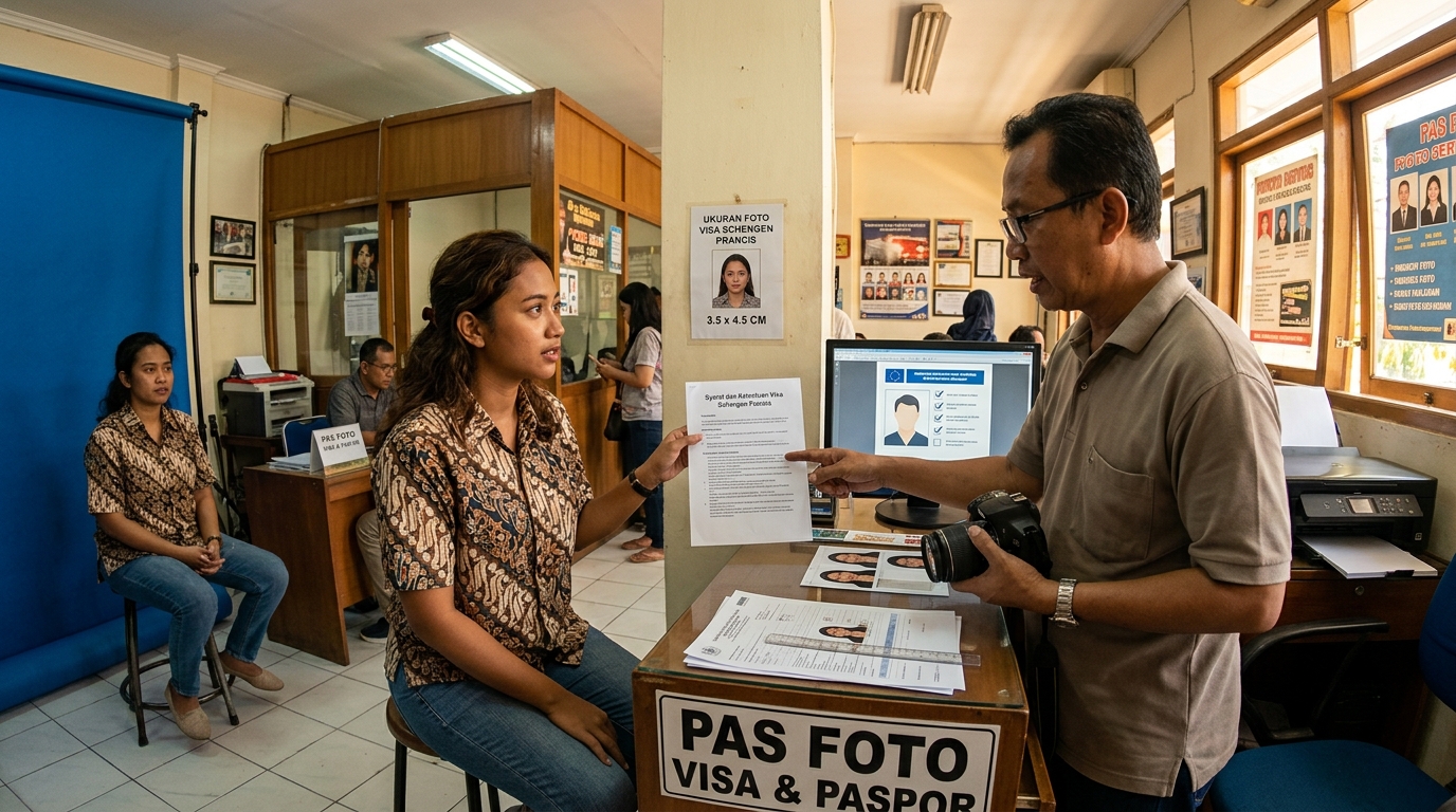 Ukuran Foto Visa Schengen Prancis 2026: Membangun Kredibilitas dari Kesan Pertama