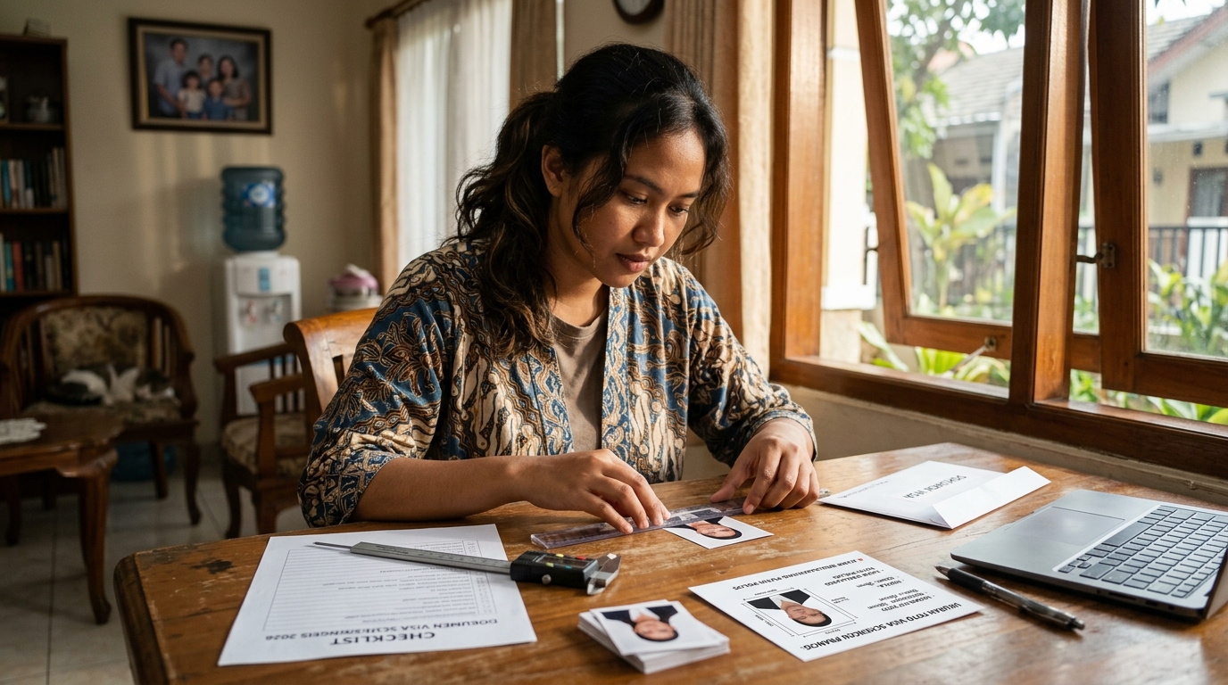 Supporting image that visualizes the requirements, checklist, or technical standards for ukuran foto visa schengen prancis.
