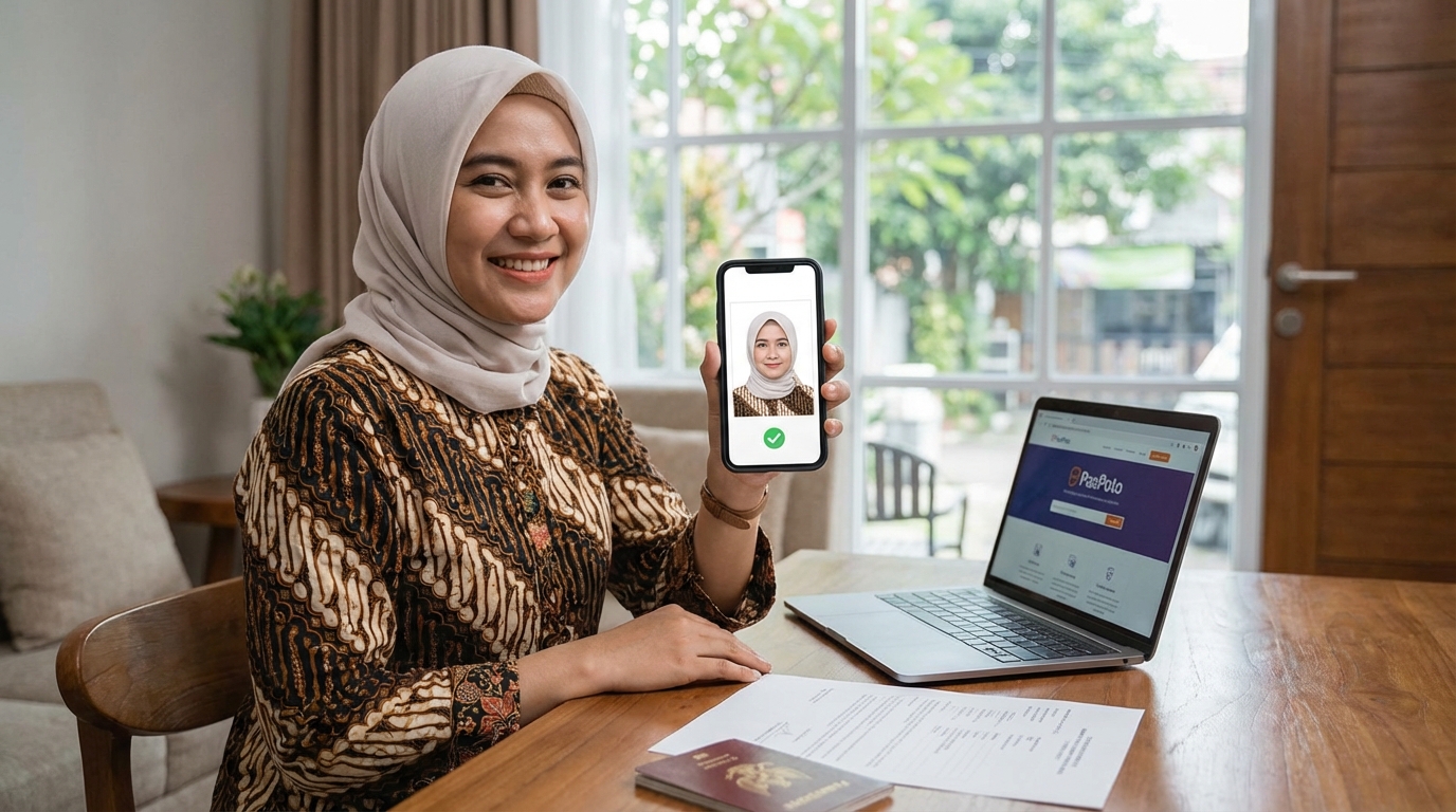 Supporting image showing the final accepted-looking result described in "Menyiapkan Foto Berkualitas Tanpa Tekanan Deadline".