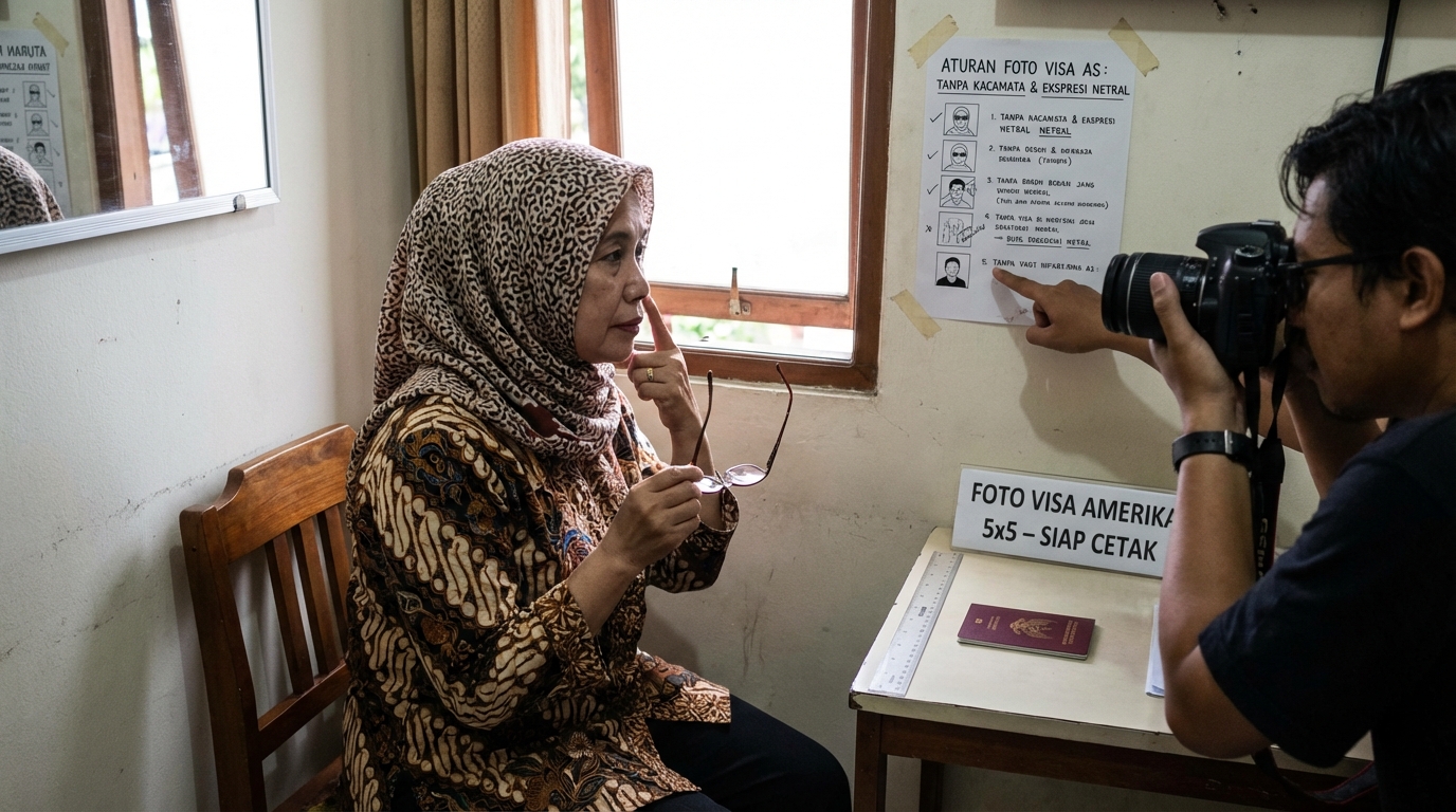 Supporting image that visualizes the requirements, checklist, or technical standards from "Aturan Tanpa Kacamata dan Ekspresi Netral".