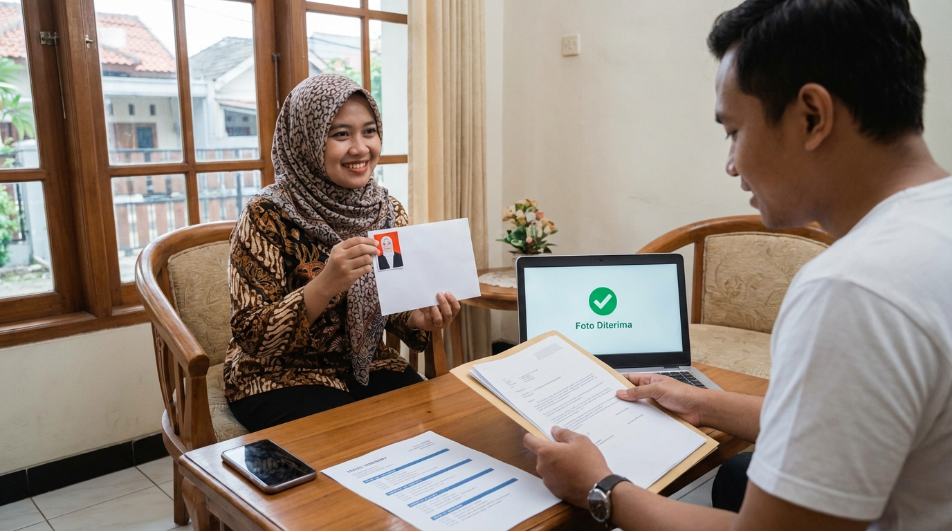 Supporting image showing the final accepted-looking result described in "Persiapan Foto Visa yang Lebih Tenang".