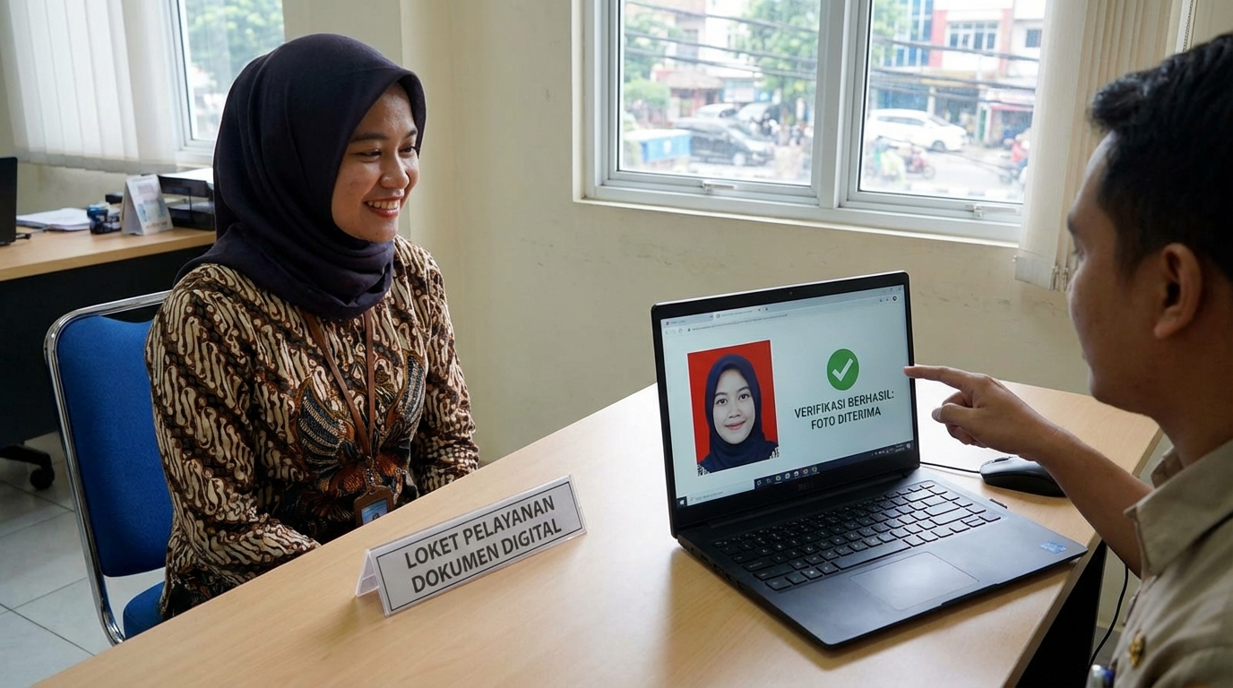 Supporting image showing the final accepted-looking result described in "Memahami Standar Baru: Mengapa File Digital Bukan Sekadar Foto Hasil Scan".