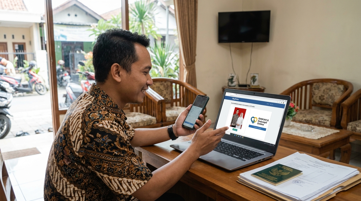 Contoh Foto Buku Nikah untuk Diunggah di Dukcapil Online 2026