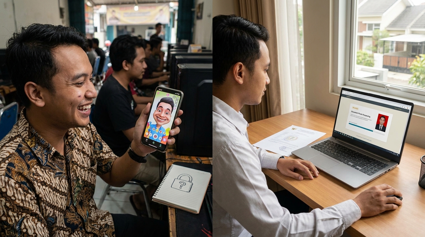 Supporting image showing a clear evaluation or comparison inspired by "Membedakan AI Hiburan dengan AI Profesional untuk Dokumen".