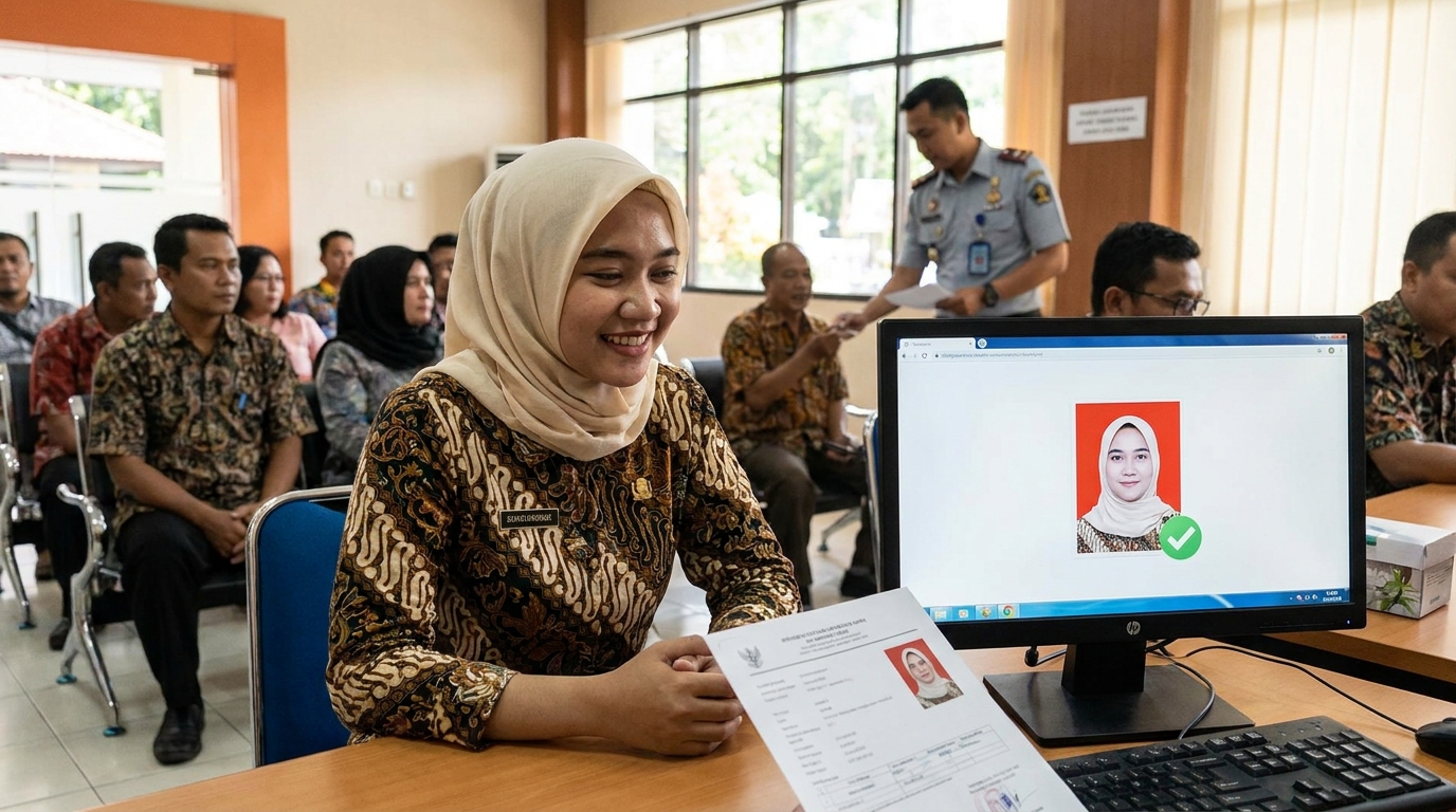 Supporting image showing the final accepted-looking result described in "Cara Orang Menilai Profil Melalui Keamanan Digital".