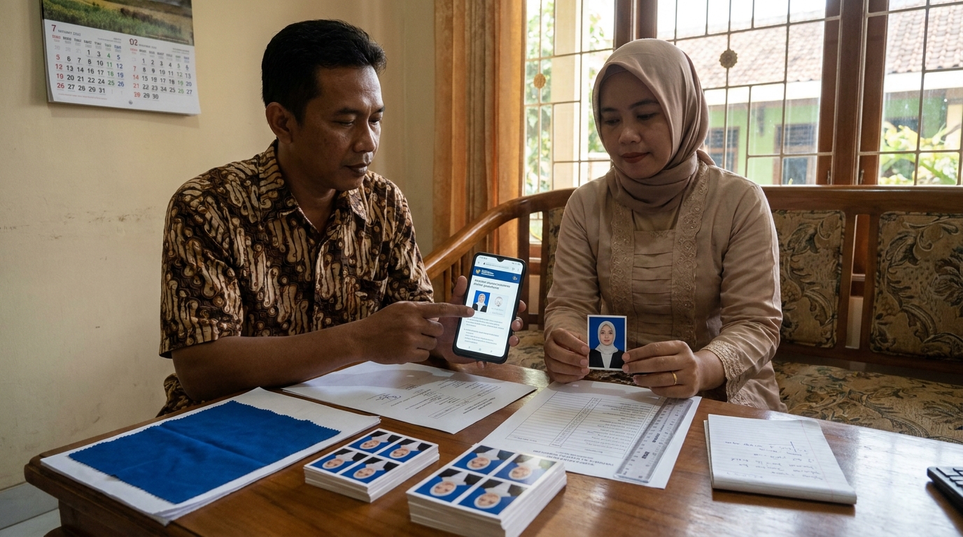 Supporting image that visualizes the requirements, checklist, or technical standards from "Memahami Aturan Resmi Foto Buku Nikah".
