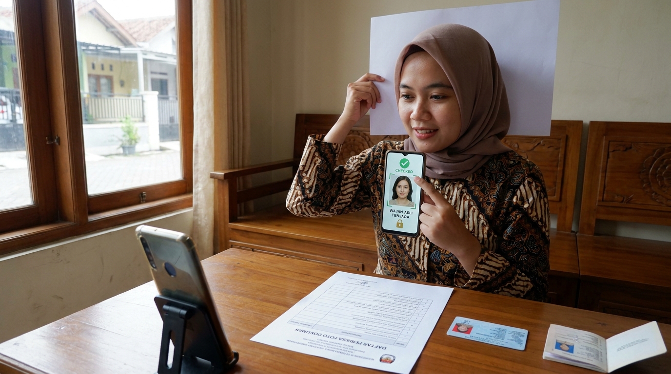 Supporting image that visualizes the requirements, checklist, or technical standards from "Integritas Visual dan Keamanan Data".