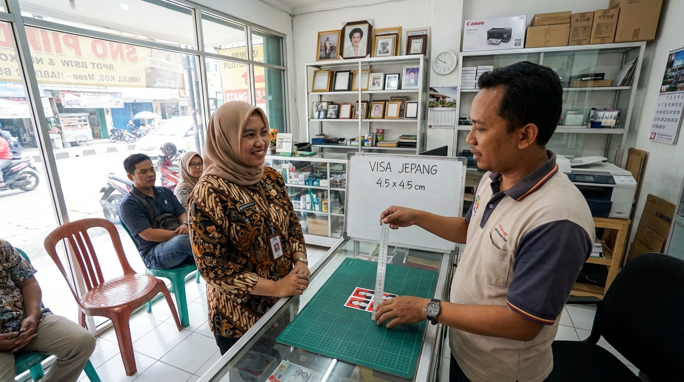 Panduan Ukuran Foto Visa Jepang 2026: Syarat Resmi & Cara Buatnya