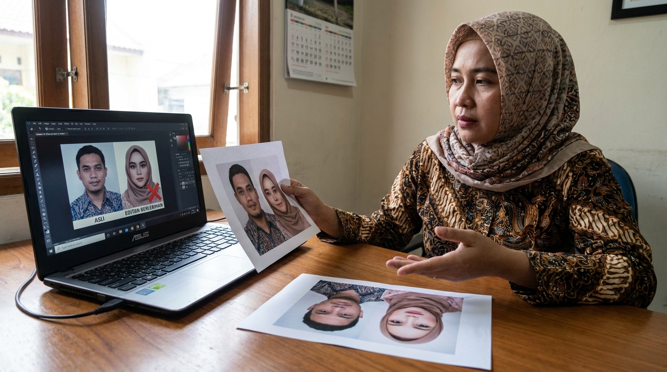 Supporting image showing a clear evaluation or comparison inspired by "Titik Terlarang dalam Manipulasi Foto Resmi".