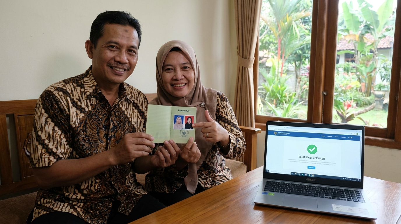 Supporting image showing the final accepted-looking result described in "Prinsip Akurasi Identitas di Atas Estetika".