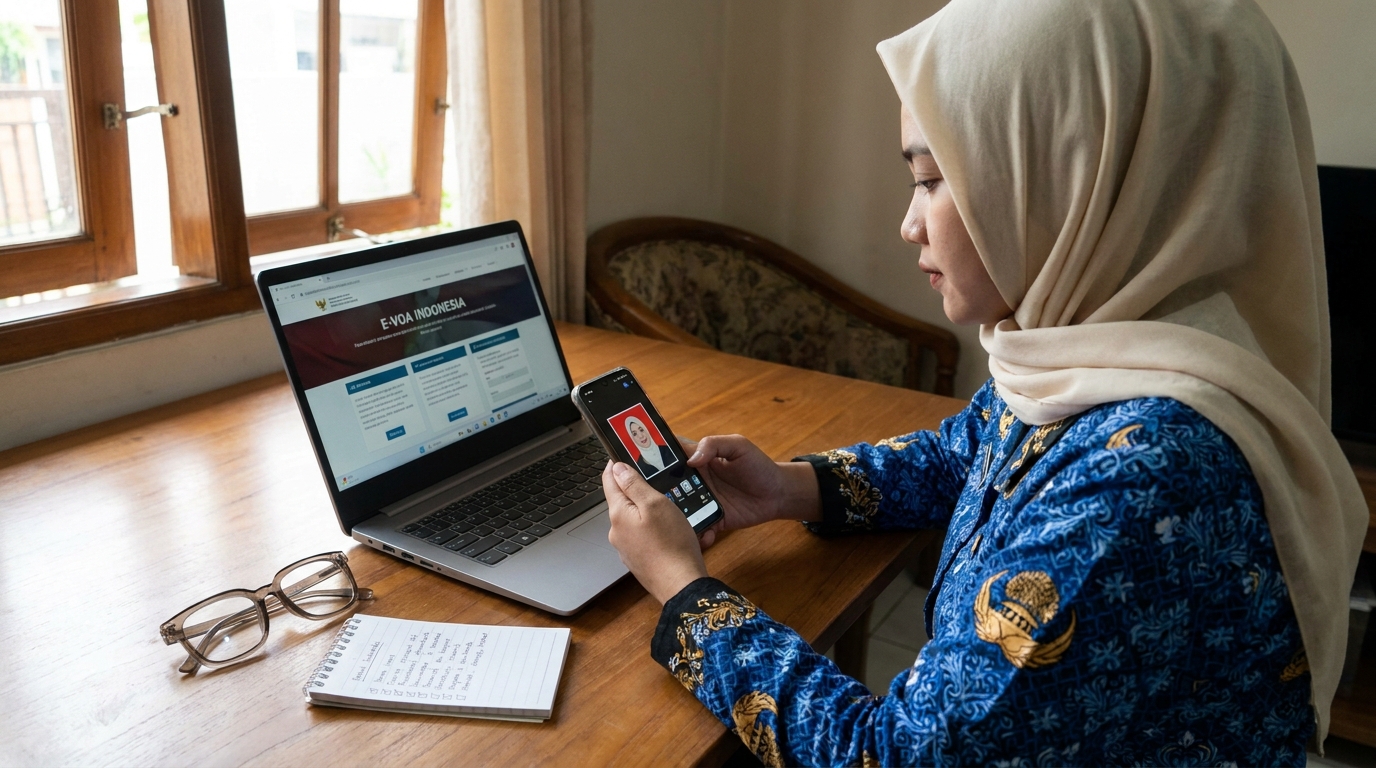 Panduan Lengkap Foto E-VOA Indonesia 2026: Syarat & Tips Agar Lolos Verifikasi