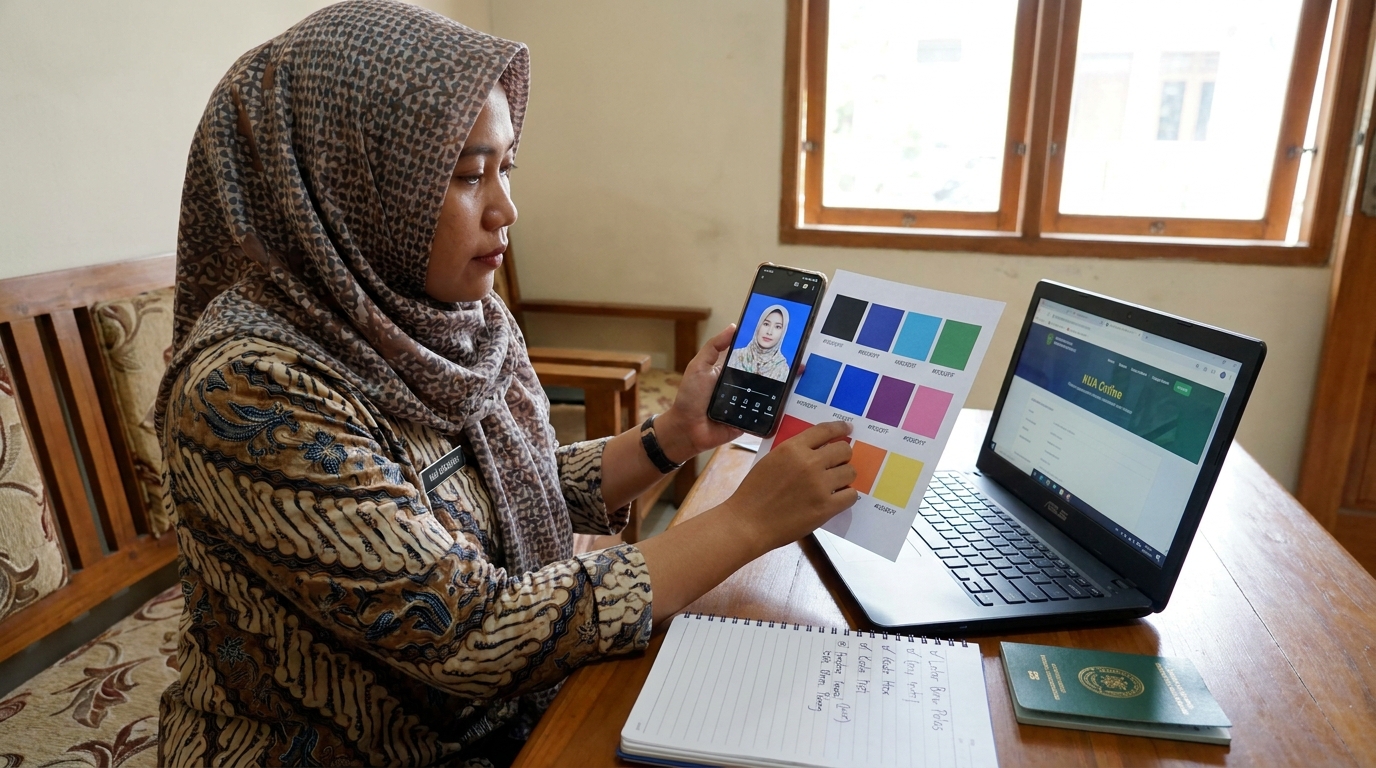 Supporting image that visualizes the requirements, checklist, or technical standards from "Memastikan Kode Warna Latar Belakang yang Benar".