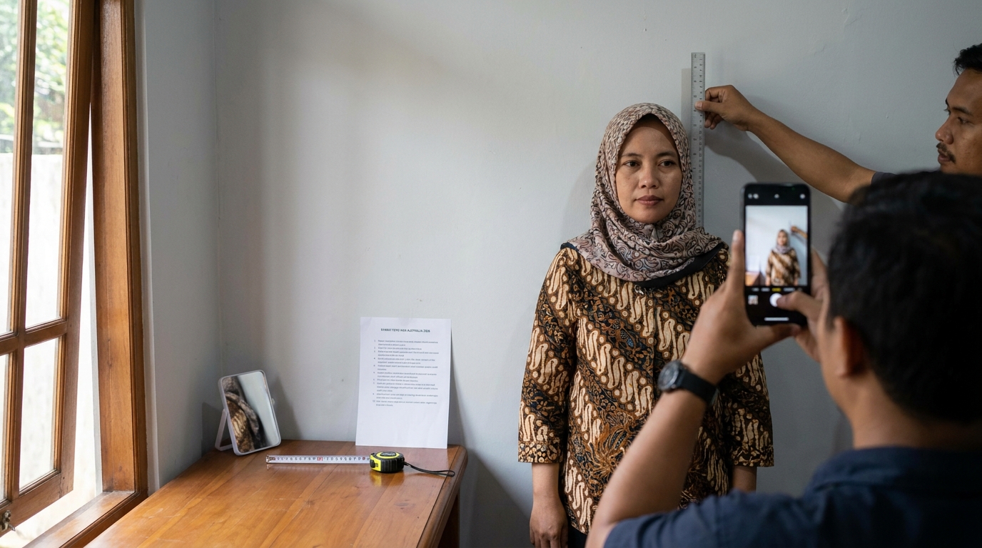 Supporting image that visualizes the requirements, checklist, or technical standards from "Spesifikasi Teknis: Latar Belakang dan Komposisi".