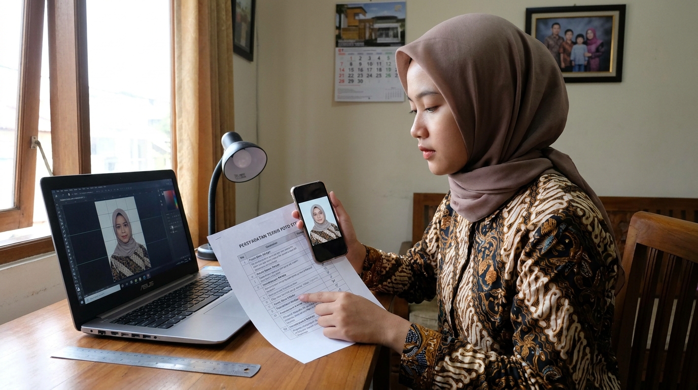 Supporting image that visualizes the requirements, checklist, or technical standards from "Menghindari Penolakan Sistem: Detail Teknis yang Sering Terlewat".