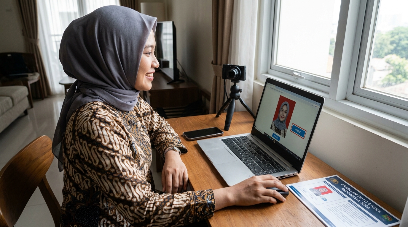 Panduan Lengkap Foto E-Visa Indonesia 2026: Syarat & Tips Upload