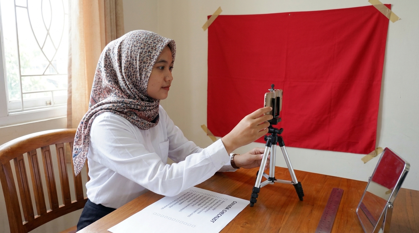 Supporting image that visualizes the requirements, checklist, or technical standards from "Solusi Foto Praktis Sesuai Ketentuan".