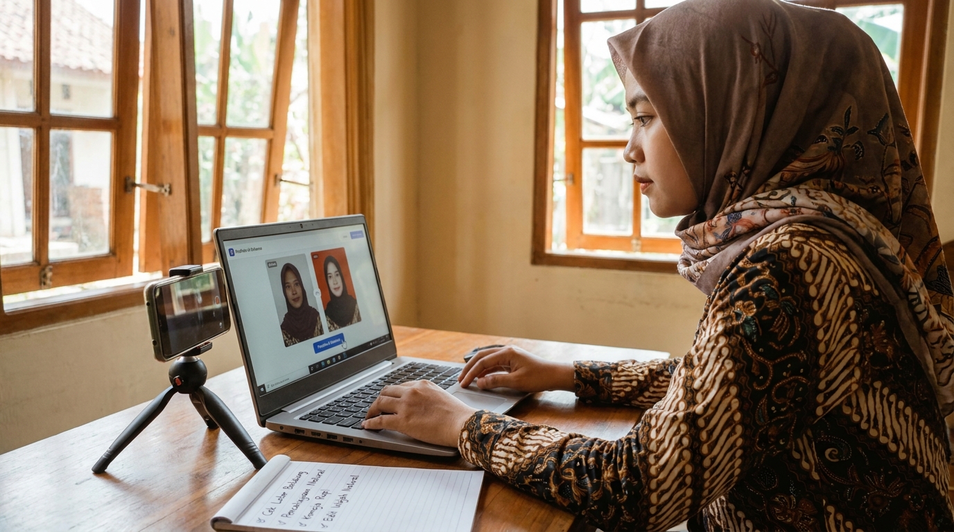 Supporting image that visualizes the requirements, checklist, or technical standards from "Optimasi Hasil Foto dengan Bantuan AI".