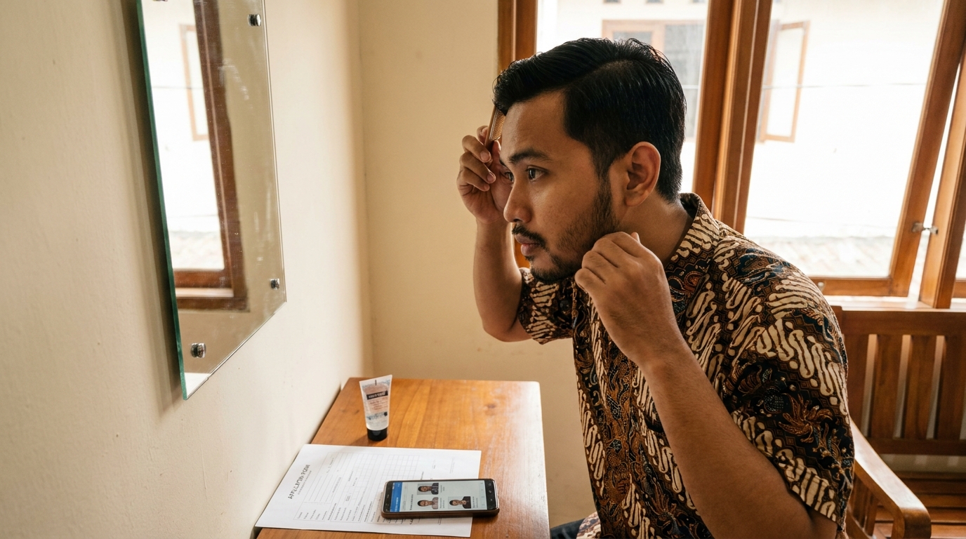 Panduan Lengkap Syarat Foto Paspor Pria 2026: Aturan Rambut, Wajah, dan Pakaian