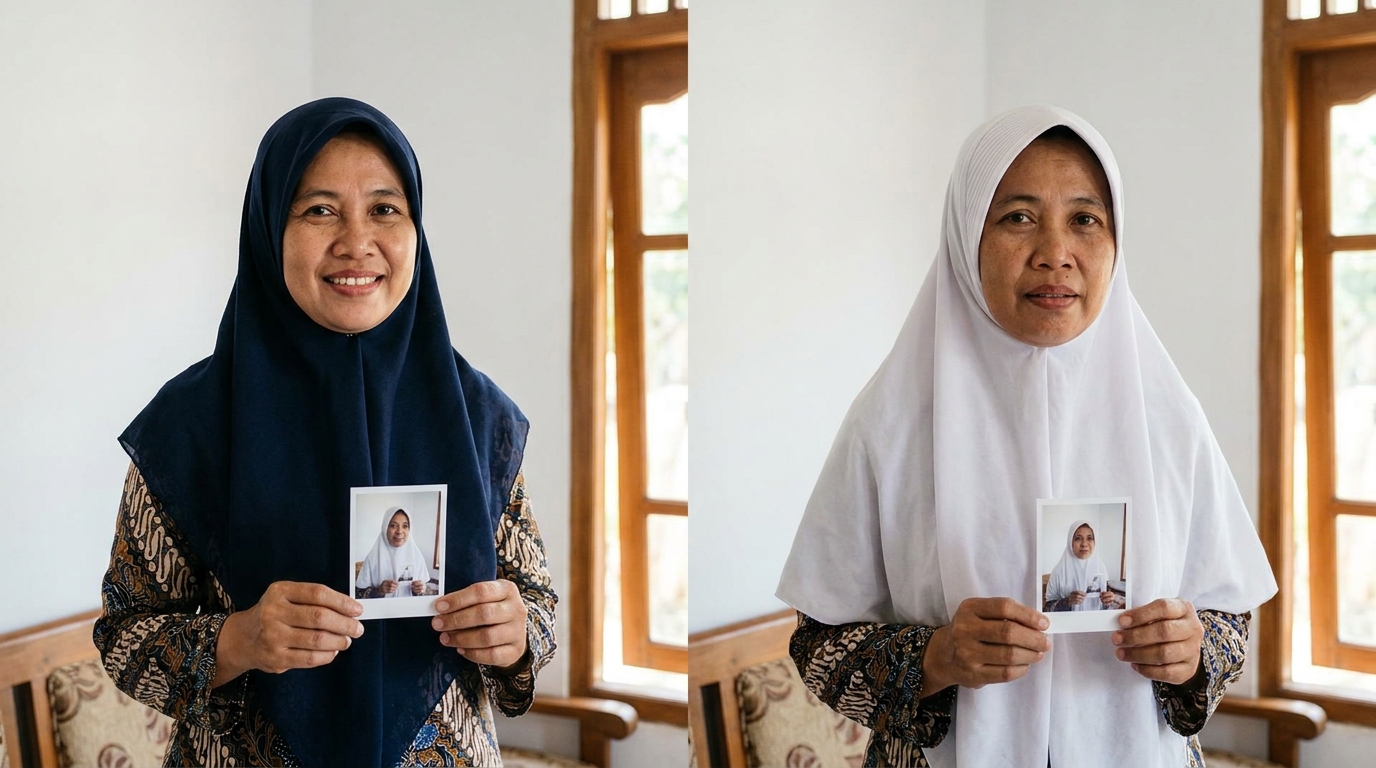 Supporting image showing a clear evaluation or comparison inspired by "Panduan Busana dan Warna Kerudung yang Tepat".