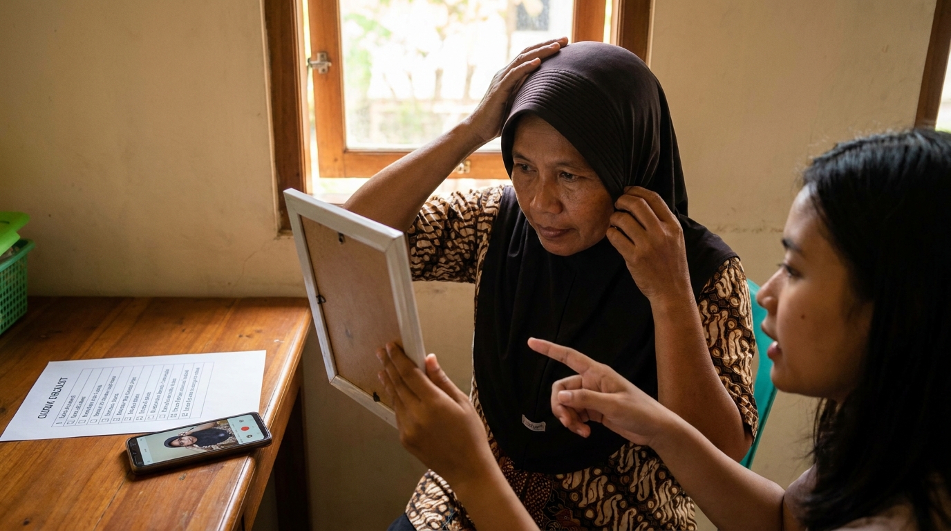 Supporting image that visualizes the requirements, checklist, or technical standards from "Tips Menata Hijab Agar Sesuai Ketentuan Teknis".